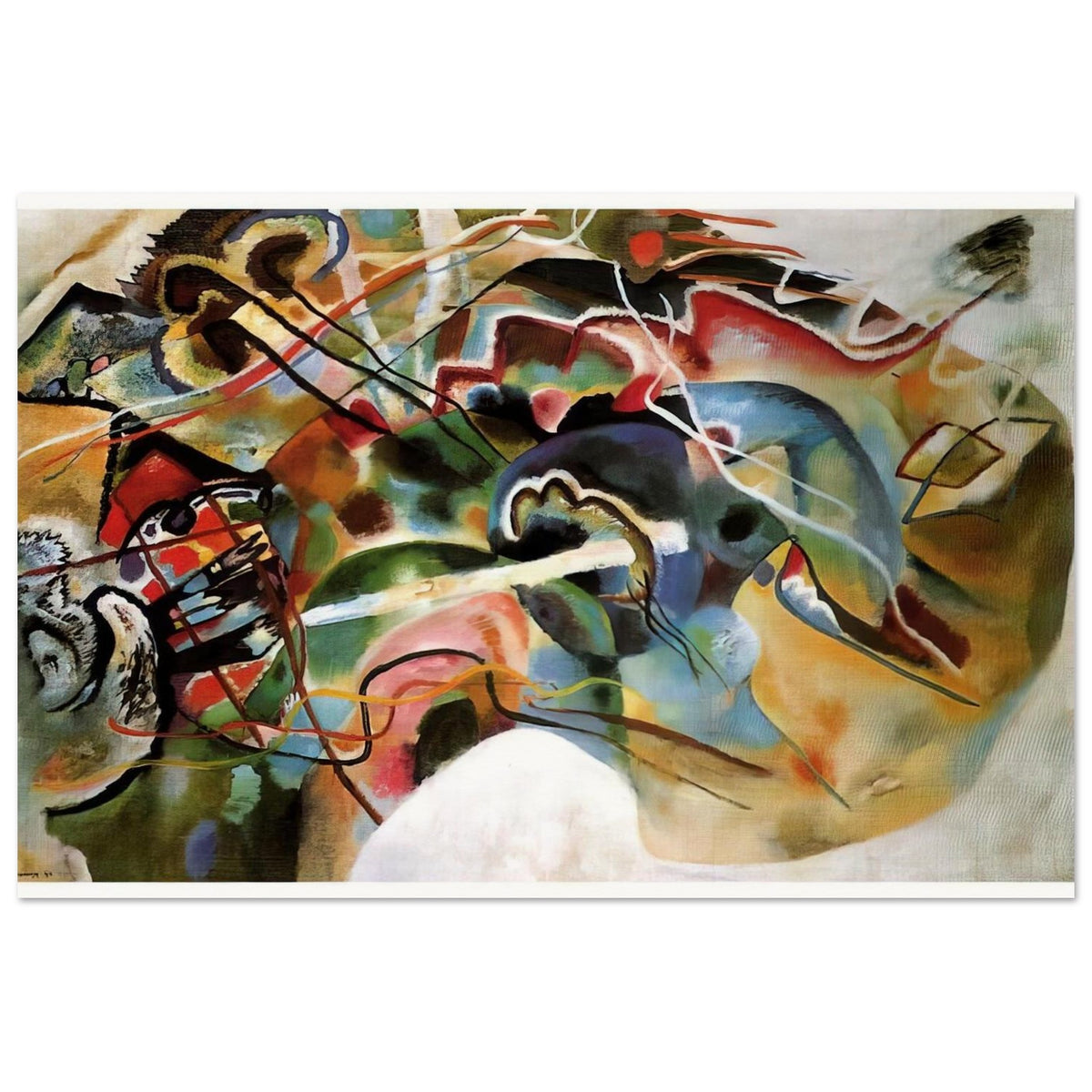 PICTURE WITH A WHITE BORDER 1913 Poster | Wassily Kandinsky Poster | Wassily Kandinsky Shop