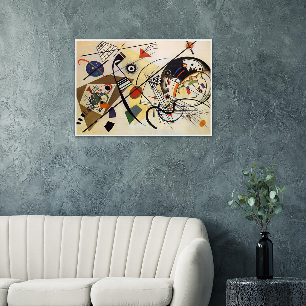 TRANSVERSE LINE 1923 Framed Poster | Wassily Kandinsky Framed Prints Wall Art | Wassily Kandinsky Shop