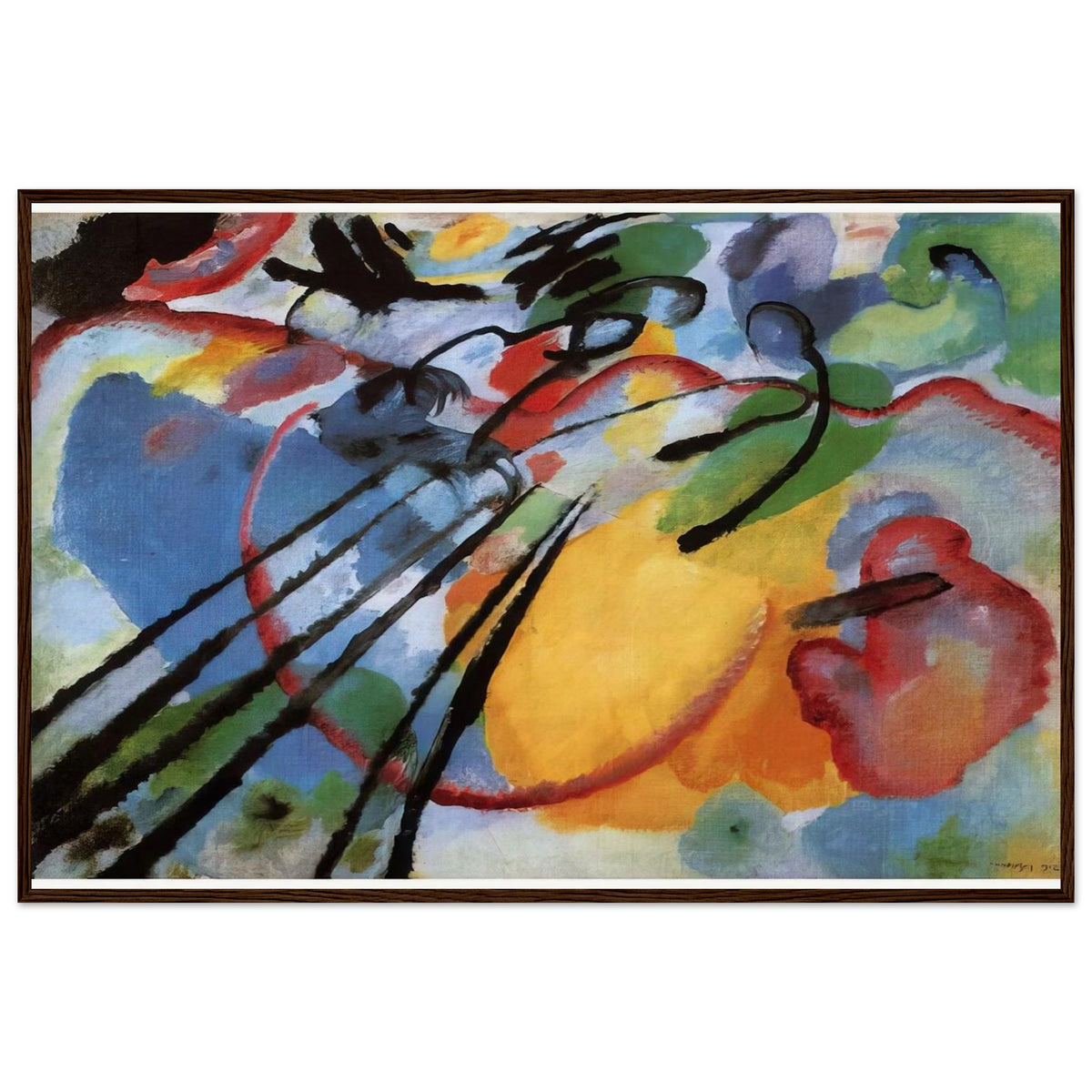 IMPROVISATION 26 ROWING 1912 Framed Poster | Wassily Kandinsky Framed Prints Wall Art | Wassily Kandinsky Shop
