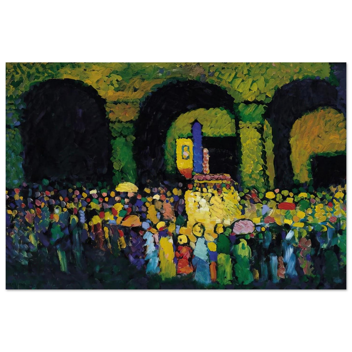 THE LUDWIGSKIRCHE IN MUNICH 1908 Poster | Wassily Kandinsky Poster | Wassily Kandinsky Shop
