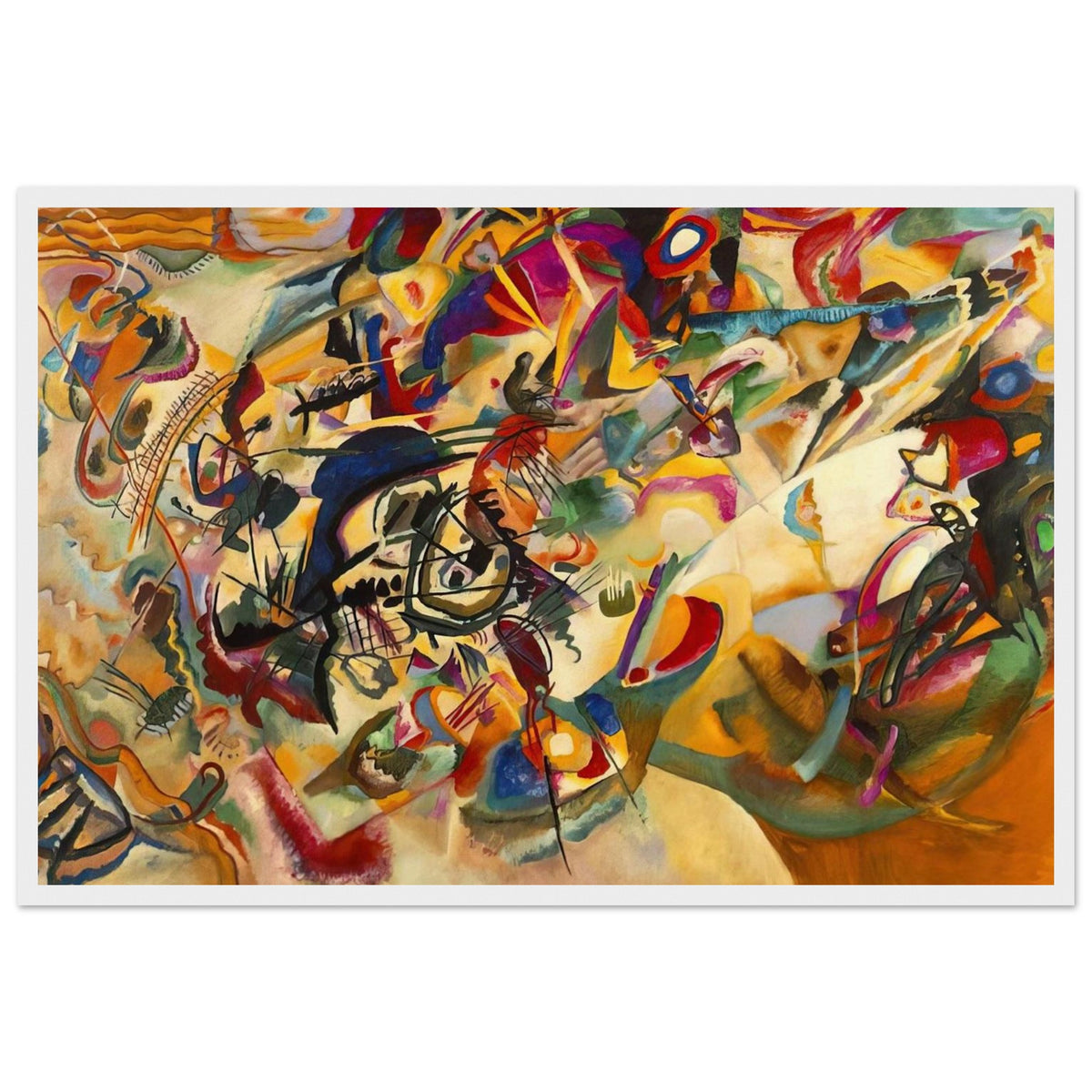 COMPOSITION VII 1913 Framed Poster | Wassily Kandinsky Framed Prints Wall Art | Wassily Kandinsky Shop