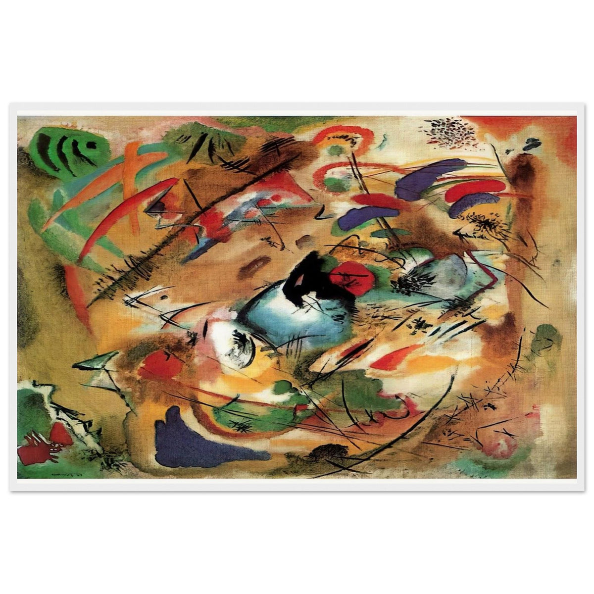 IMPROVISATION DREAMY 1913 Framed Poster | Wassily Kandinsky Framed Prints Wall Art | Wassily Kandinsky Shop