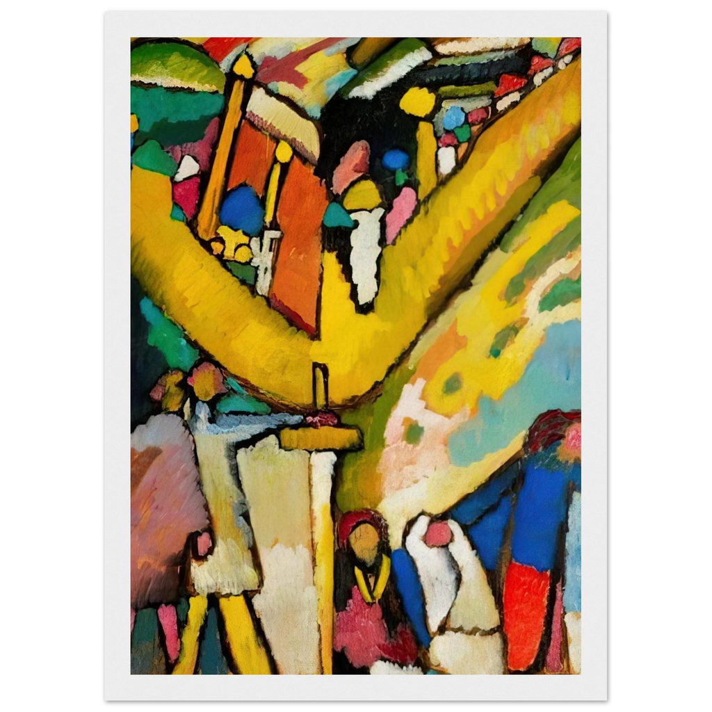 STUDY FOR IMPROVISATION 8 1909 Framed Poster | Wassily Kandinsky Framed Prints Wall Art | Wassily Kandinsky Shop