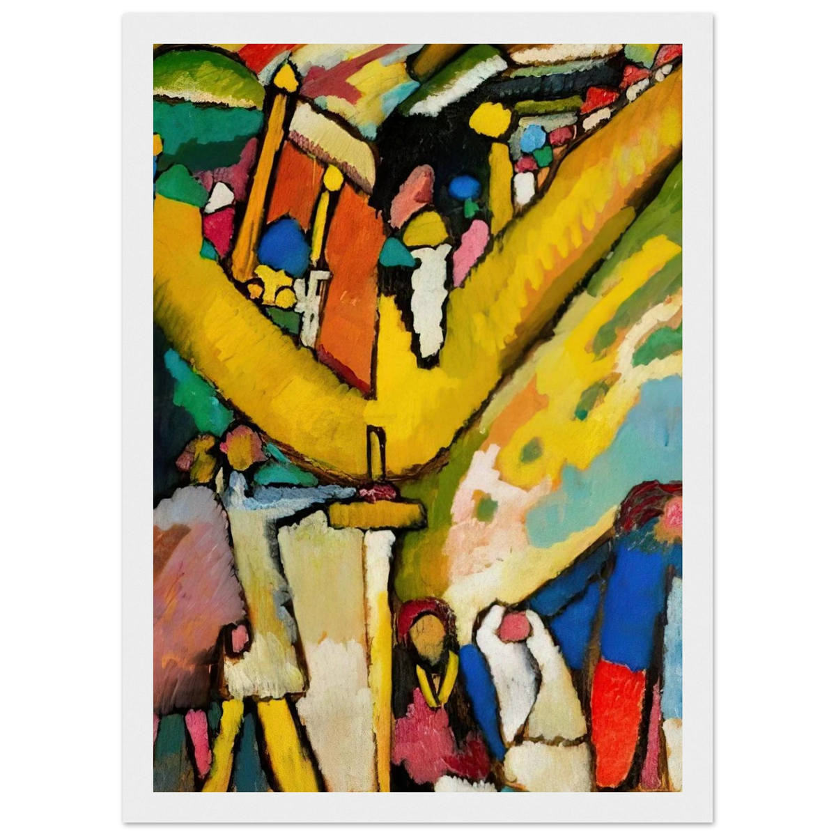 STUDY FOR IMPROVISATION 8 1909 Framed Poster | Wassily Kandinsky Framed Prints Wall Art | Wassily Kandinsky Shop