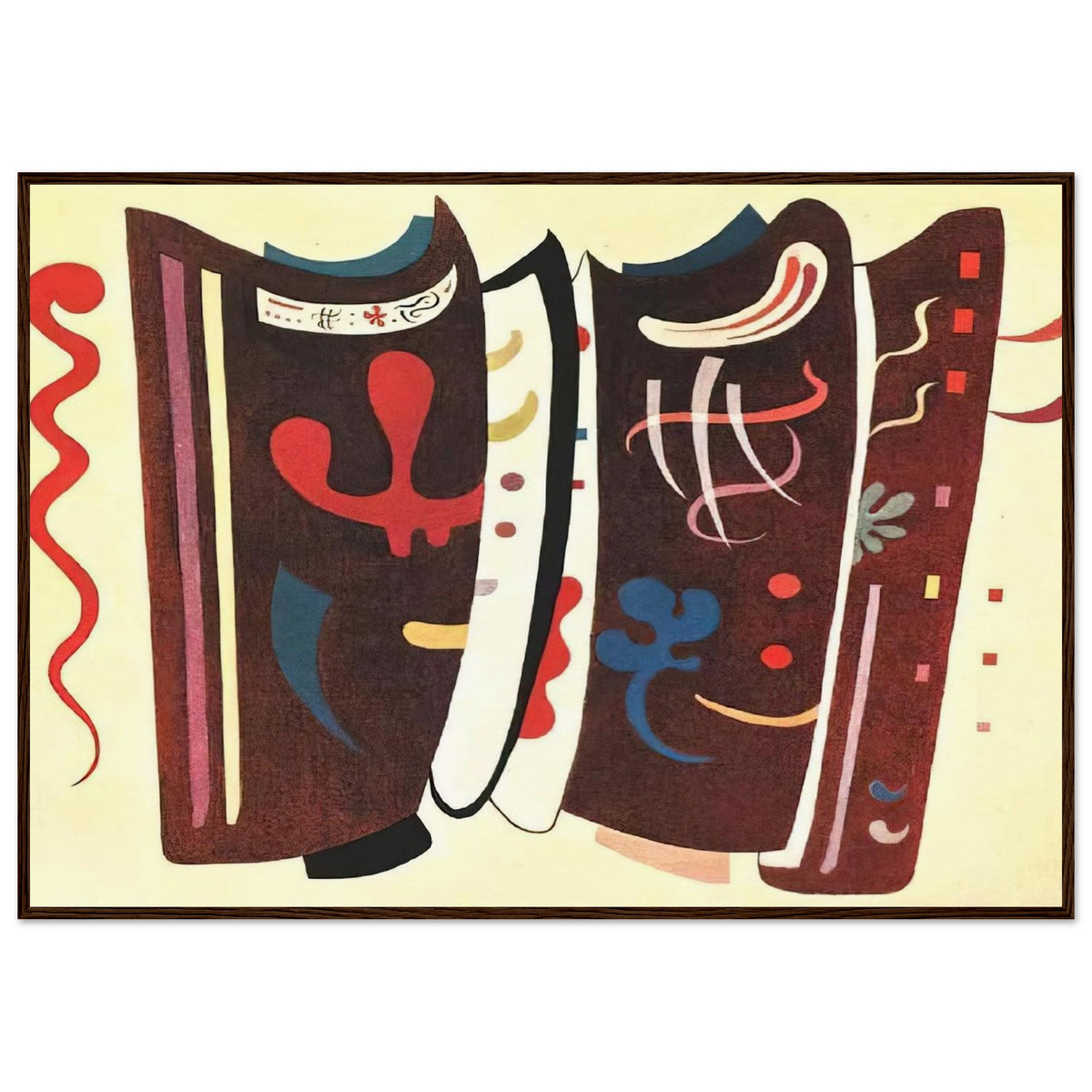 BROWN WITH SUPPLEMENT 1935 Framed Poster | Wassily Kandinsky Framed Prints Wall Art | Wassily Kandinsky Shop