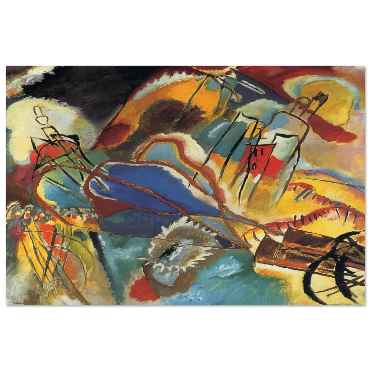IMPROVISATION 30 CANNONS 1913 Poster | Wassily Kandinsky Poster | Wassily Kandinsky Shop