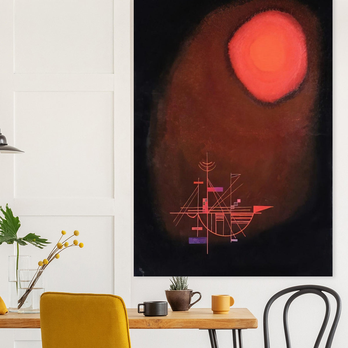 RED SUN AND SHIP Poster | Wassily Kandinsky Poster | Wassily Kandinsky Shop