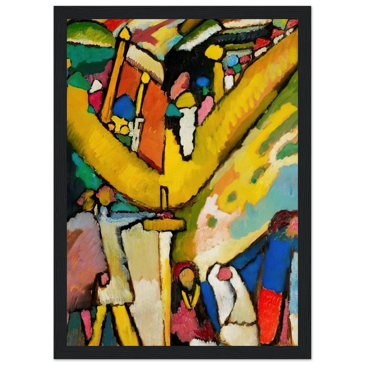 STUDY FOR IMPROVISATION 8 1909 Framed Poster | Wassily Kandinsky Framed Prints Wall Art | Wassily Kandinsky Shop