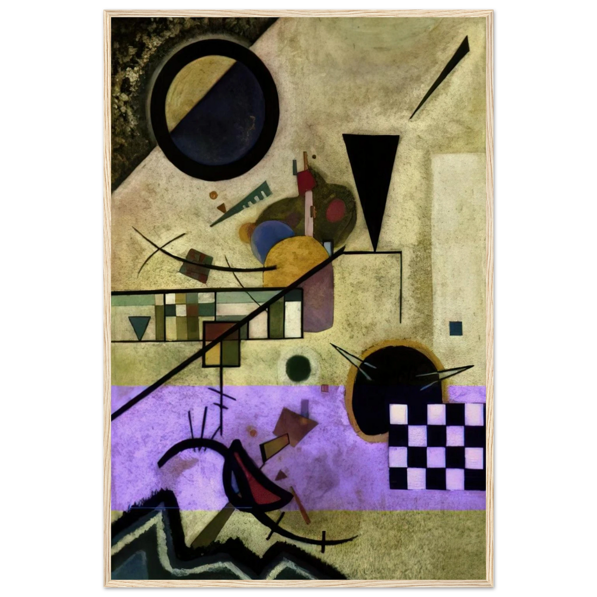 CONTRASTING SOUNDS 1924 Framed Poster | Wassily Kandinsky Framed Prints Wall Art | Wassily Kandinsky Shop