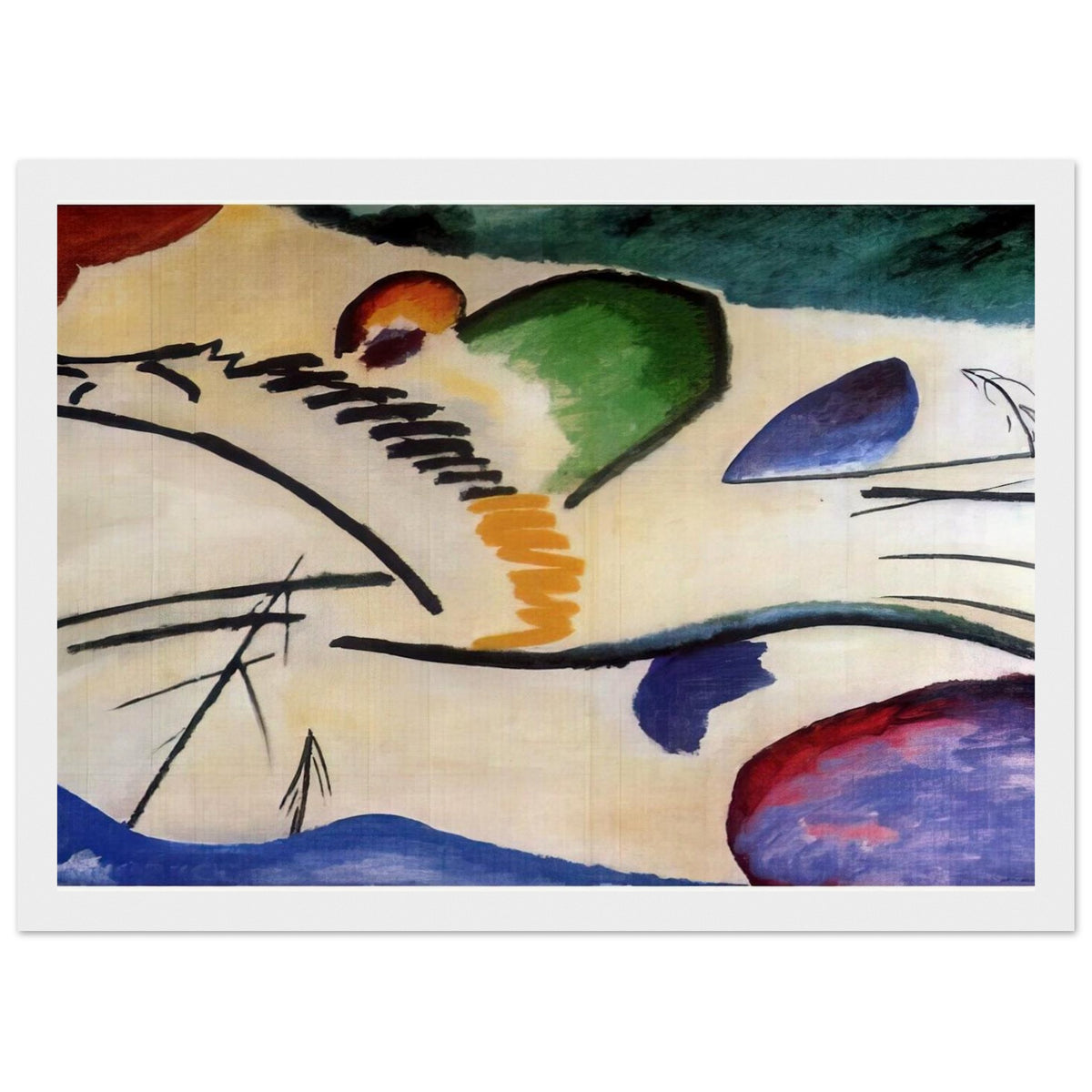 LYRICAL LYRICS 1911 Framed Poster | Wassily Kandinsky Framed Prints Wall Art | Wassily Kandinsky Shop