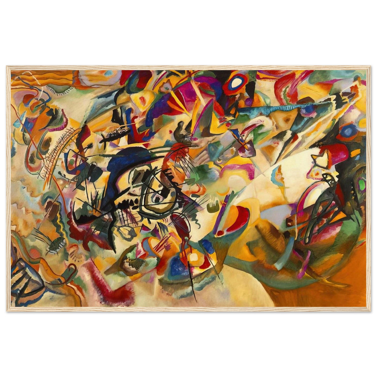 COMPOSITION VII 1913 Framed Poster | Wassily Kandinsky Framed Prints Wall Art | Wassily Kandinsky Shop