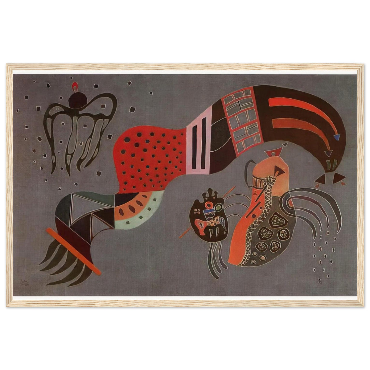 TEMPERED ELAN 1944 Framed Poster | Wassily Kandinsky Framed Prints Wall Art | Wassily Kandinsky Shop