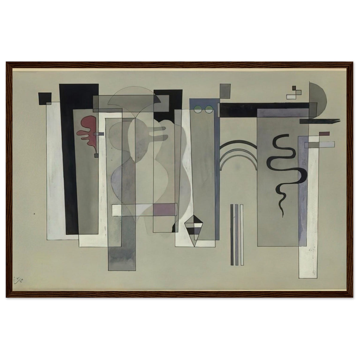 SURFACES MEETING 1934 Framed Poster | Wassily Kandinsky Framed Prints Wall Art | Wassily Kandinsky Shop
