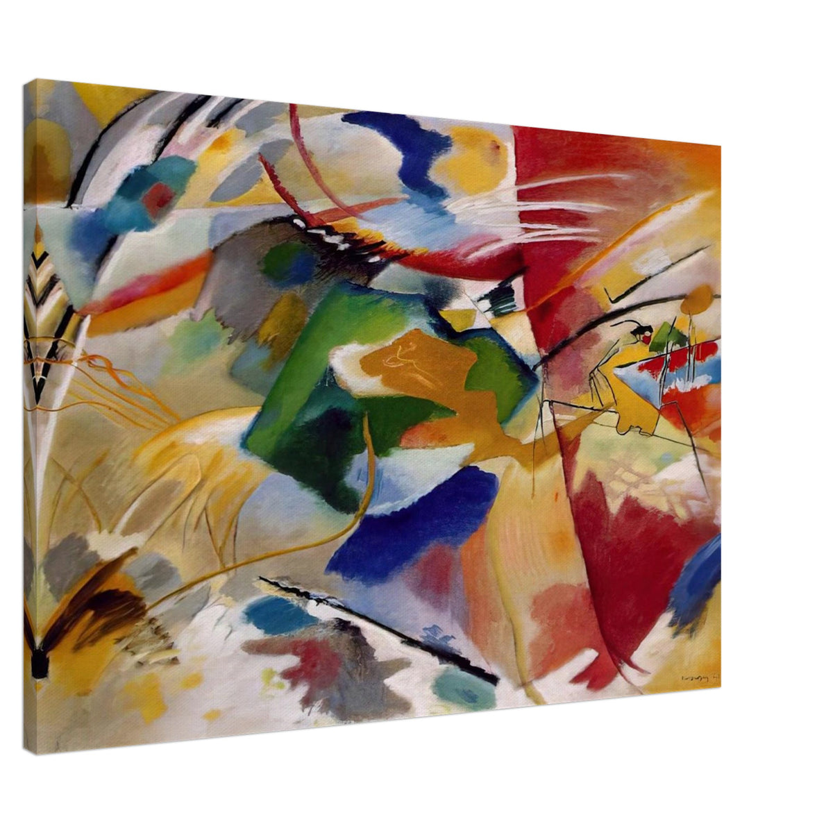 PAINTING WITH GREEN CENTER 1913 Canvas | Wassily Kandinsky Canvas | Wassily Kandinsky Shop