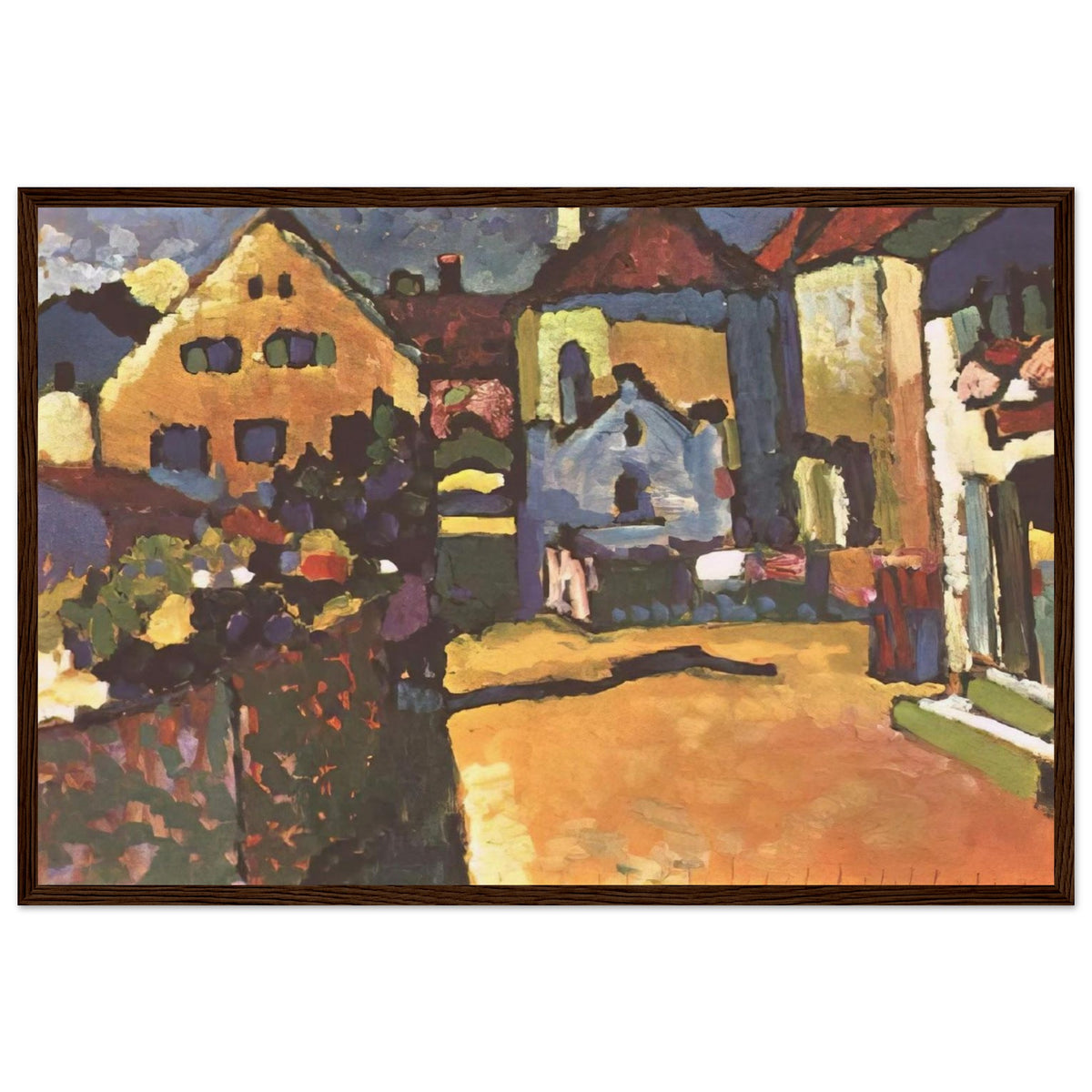 GRUNGASSE IN MURNAU 1909 Framed Poster | Wassily Kandinsky Framed Prints Wall Art | Wassily Kandinsky Shop