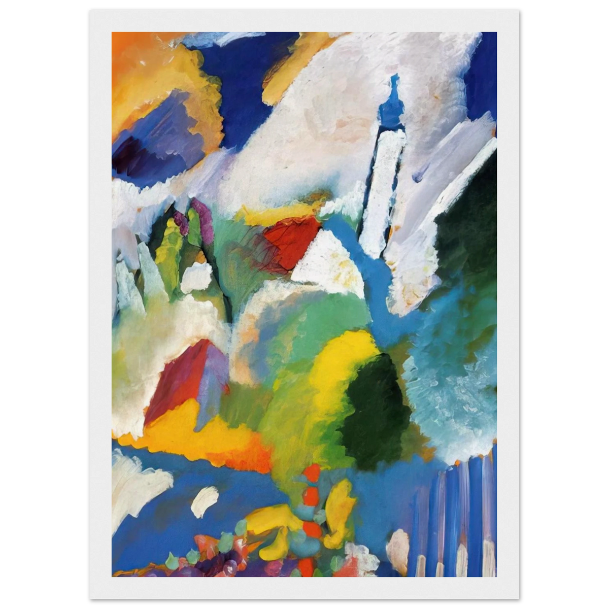 MURNAU WITH A CHURCH 1910 Framed Poster | Wassily Kandinsky Framed Prints Wall Art | Wassily Kandinsky Shop