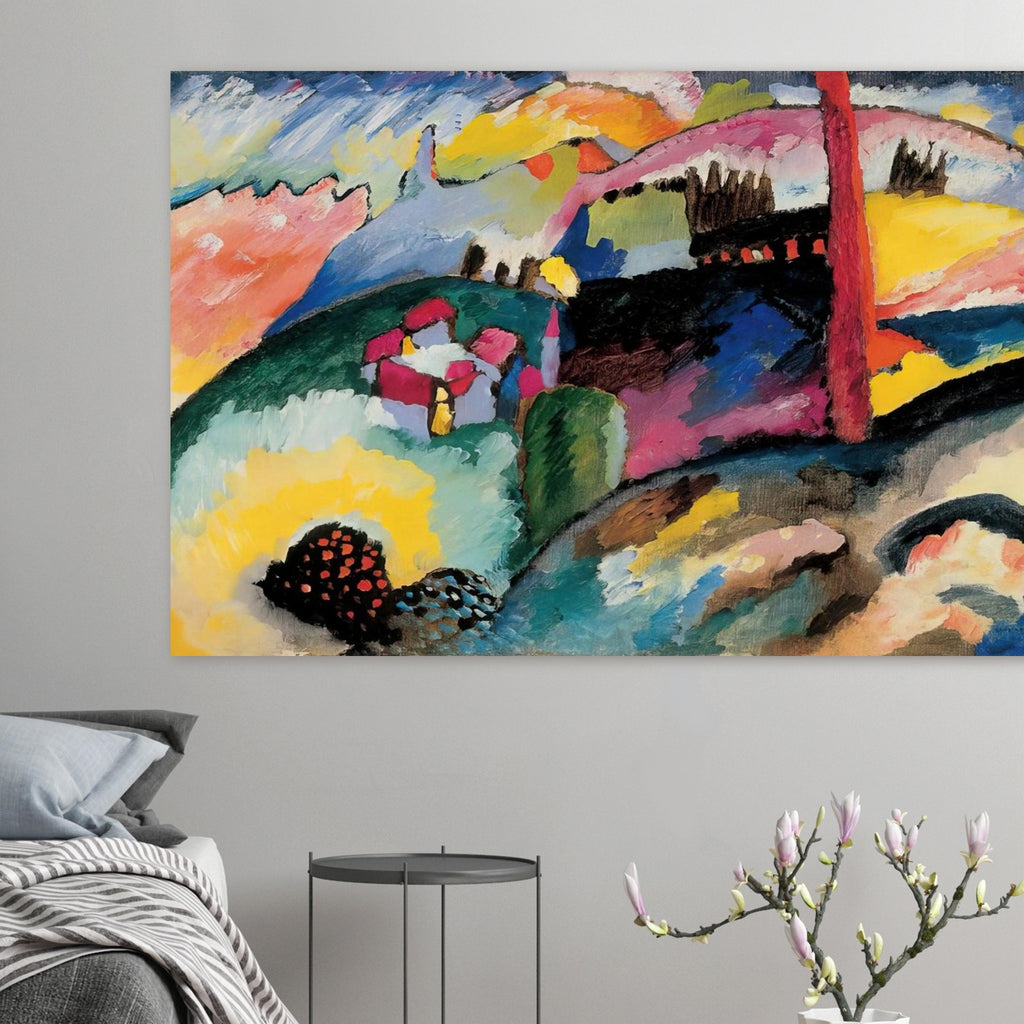 LANDSCAPE WITH FACTORY CHIMNEY 1910 Poster | Wassily Kandinsky Poster | Wassily Kandinsky Shop