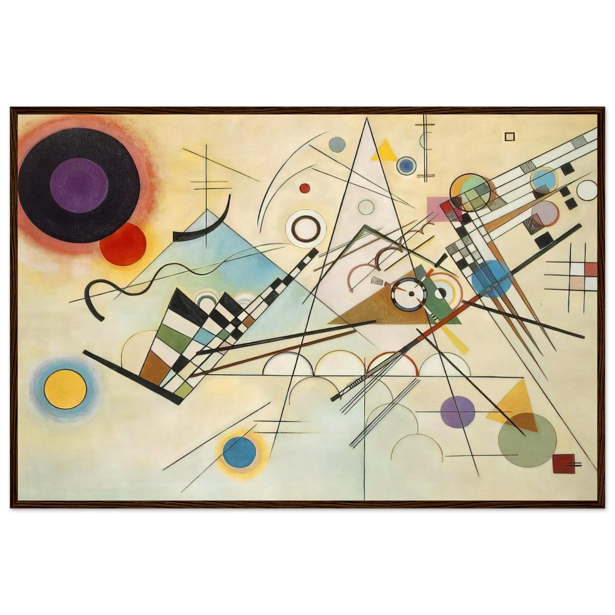 COMPOSITION VIII 1923 Framed Poster | Wassily Kandinsky Framed Prints Wall Art | Wassily Kandinsky Shop