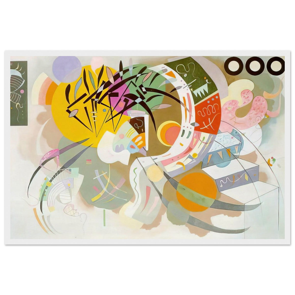 DOMINANT CURVE 1936 Framed Poster | Wassily Kandinsky Framed Prints Wall Art | Wassily Kandinsky Shop