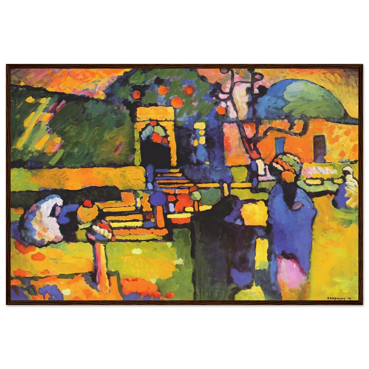 ARABS I CEMETERY 1909 Framed Poster | Wassily Kandinsky Framed Prints Wall Art | Wassily Kandinsky Shop