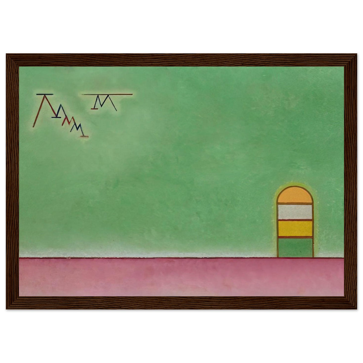 GREEN EMPTYNESS 1930 Framed Poster | Wassily Kandinsky Framed Prints Wall Art | Wassily Kandinsky Shop