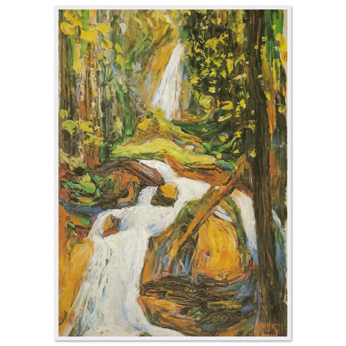 KOCHEL WATERFALL I Framed Poster | Wassily Kandinsky Framed Prints Wall Art | Wassily Kandinsky Shop