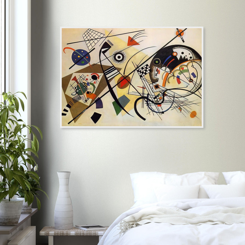 TRANSVERSE LINE 1923 Framed Poster | Wassily Kandinsky Framed Prints Wall Art | Wassily Kandinsky Shop