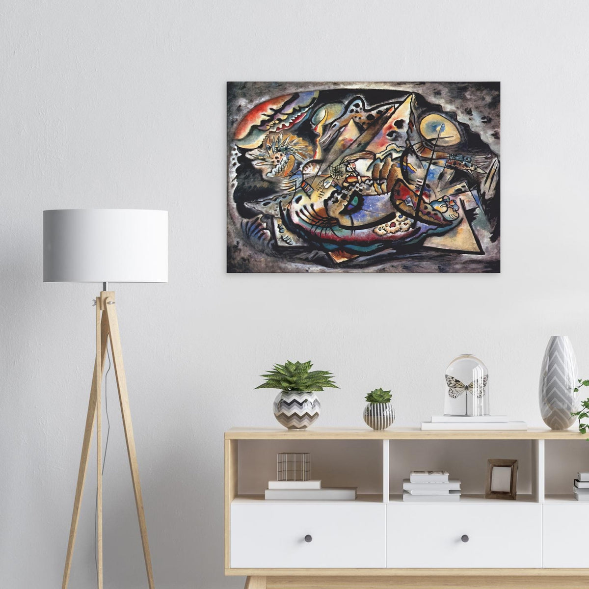 GREY OVAL 1917 Canvas | Wassily Kandinsky Canvas | Wassily Kandinsky Shop