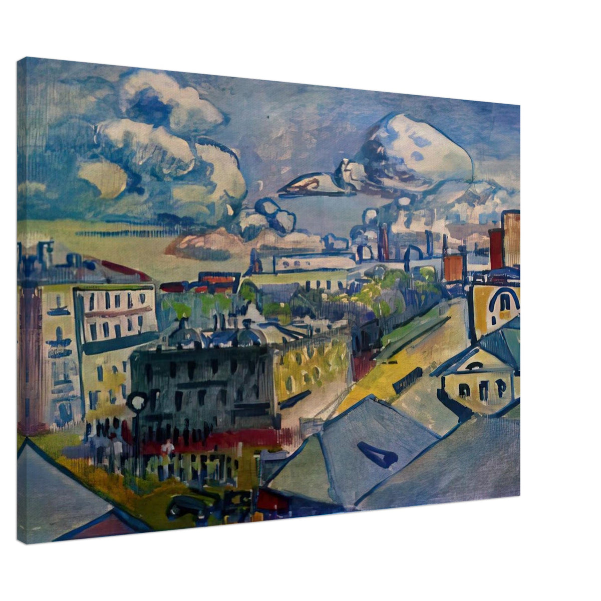 MOSCOW ZUBOVSKAYA SQUARE STUDY 1916 Canvas | Wassily Kandinsky Canvas | Wassily Kandinsky Shop