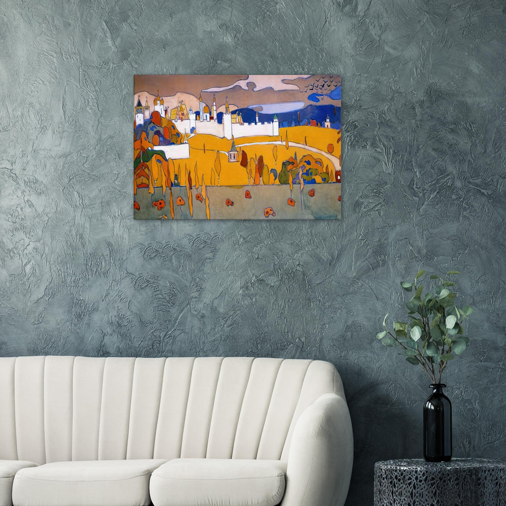 WALLED CITY IN AUTUMN LANDSCAPE 1902 Canvas | Wassily Kandinsky Canvas | Wassily Kandinsky Shop