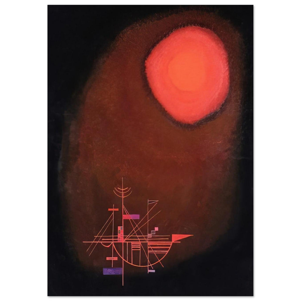 RED SUN AND SHIP Poster | Wassily Kandinsky Poster | Wassily Kandinsky Shop
