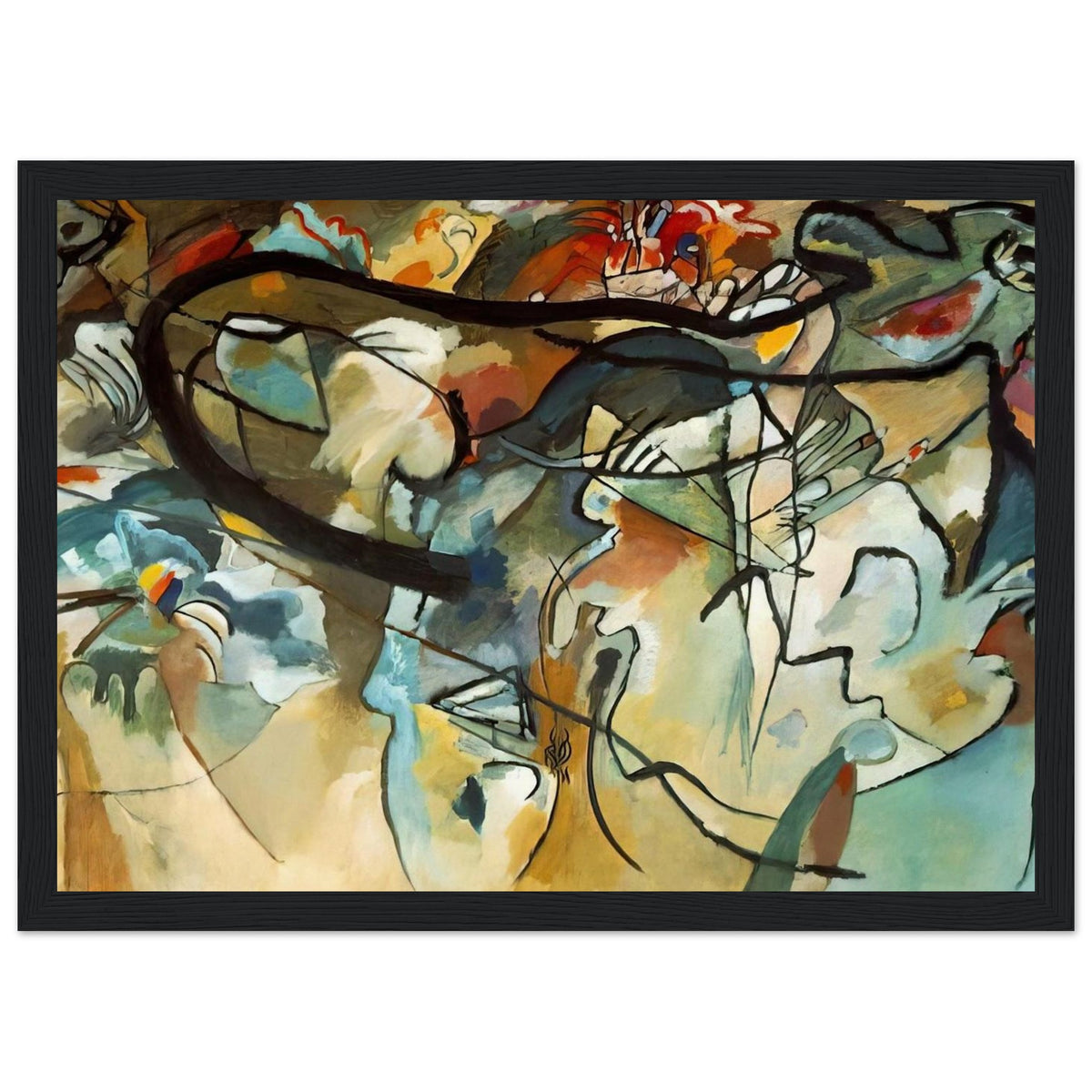 COMPOSITION V 1911 Framed Poster | Wassily Kandinsky Framed Prints Wall Art | Wassily Kandinsky Shop