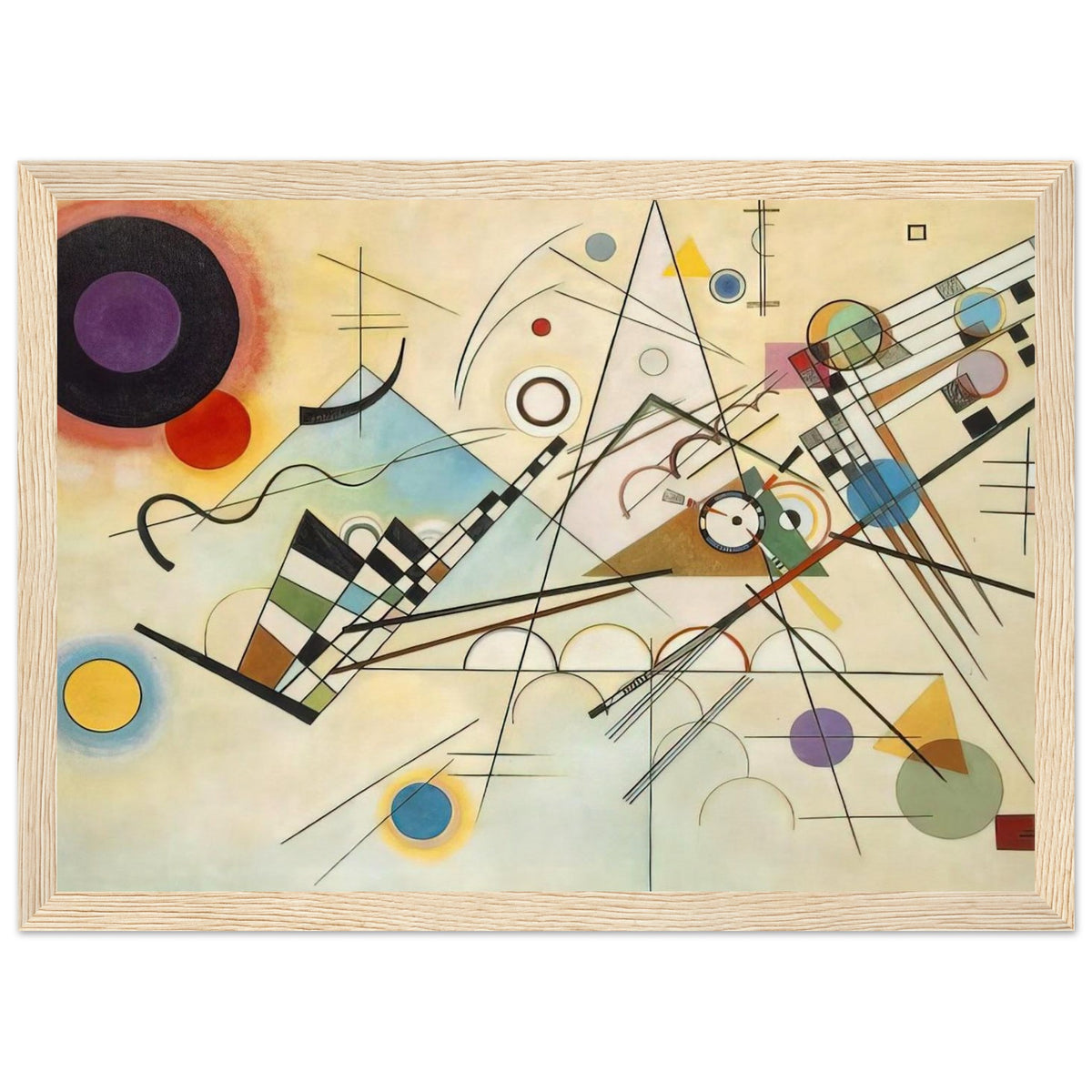 COMPOSITION VIII 1923 Framed Poster | Wassily Kandinsky Framed Prints Wall Art | Wassily Kandinsky Shop