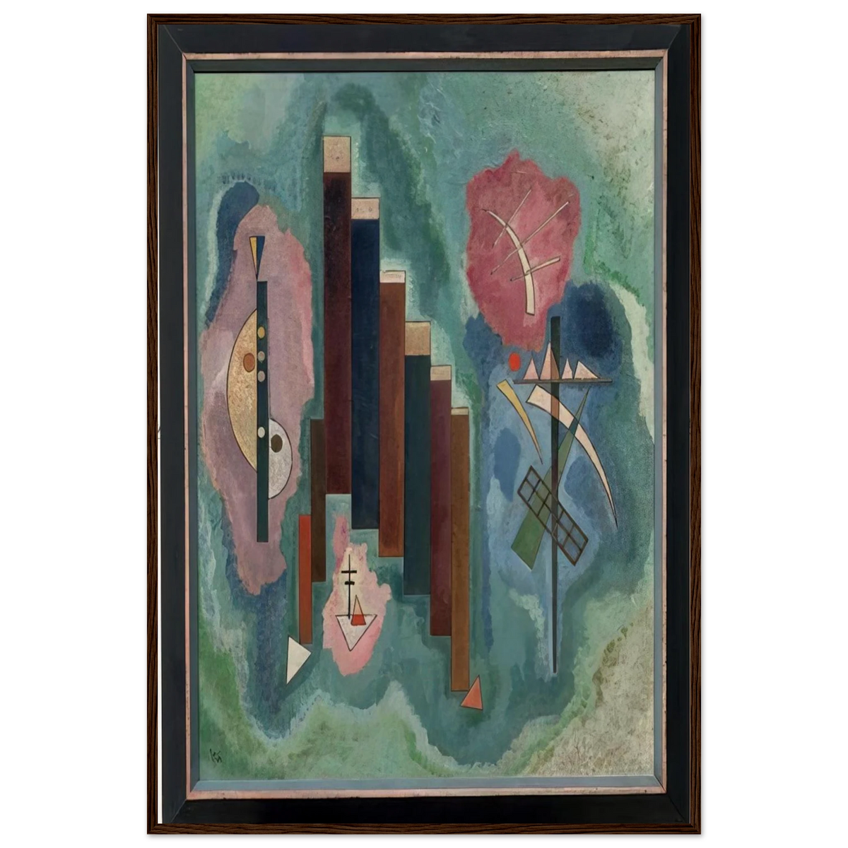 DOWNWARDS 1929 Framed Poster | Wassily Kandinsky Framed Prints Wall Art | Wassily Kandinsky Shop