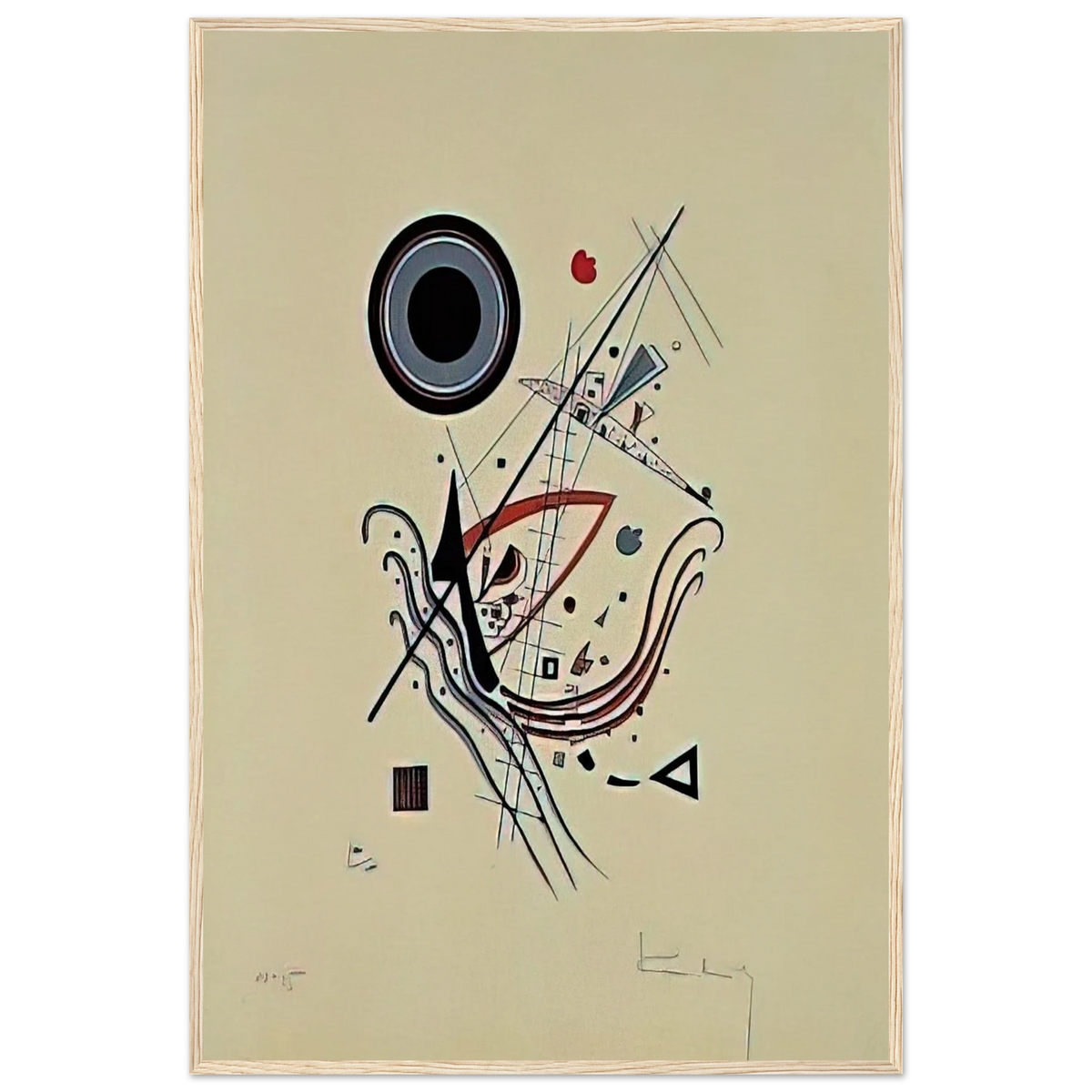 BLUE 1922 Framed Poster | Wassily Kandinsky Framed Prints Wall Art | Wassily Kandinsky Shop