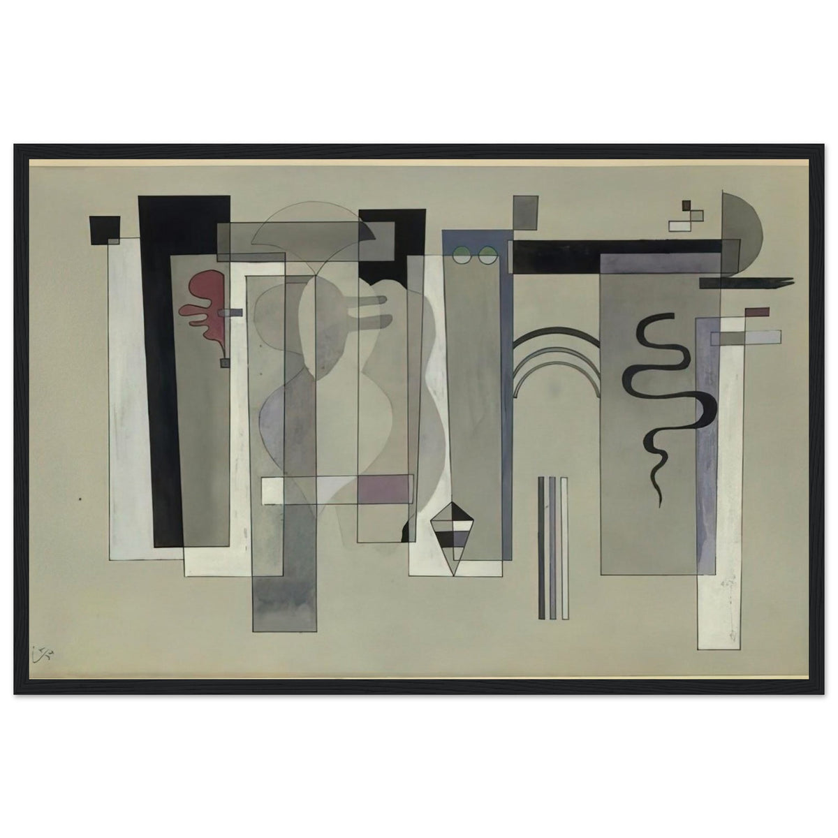 SURFACES MEETING 1934 Framed Poster | Wassily Kandinsky Framed Prints Wall Art | Wassily Kandinsky Shop
