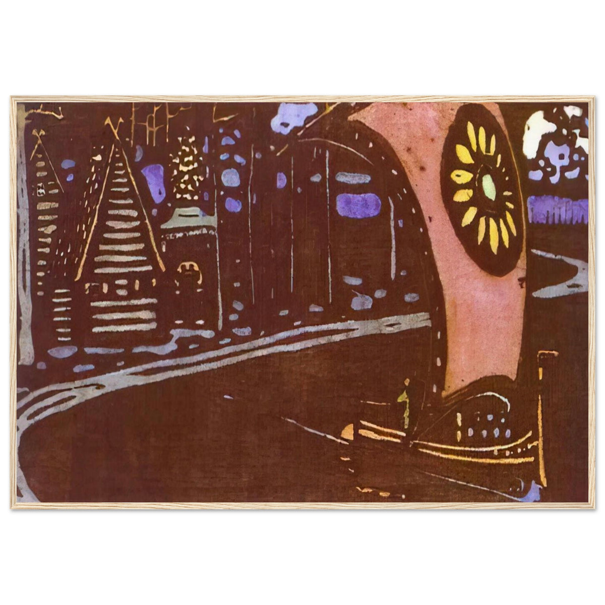 THE GOLDEN SAIL 1903 Framed Poster | Wassily Kandinsky Framed Prints Wall Art | Wassily Kandinsky Shop