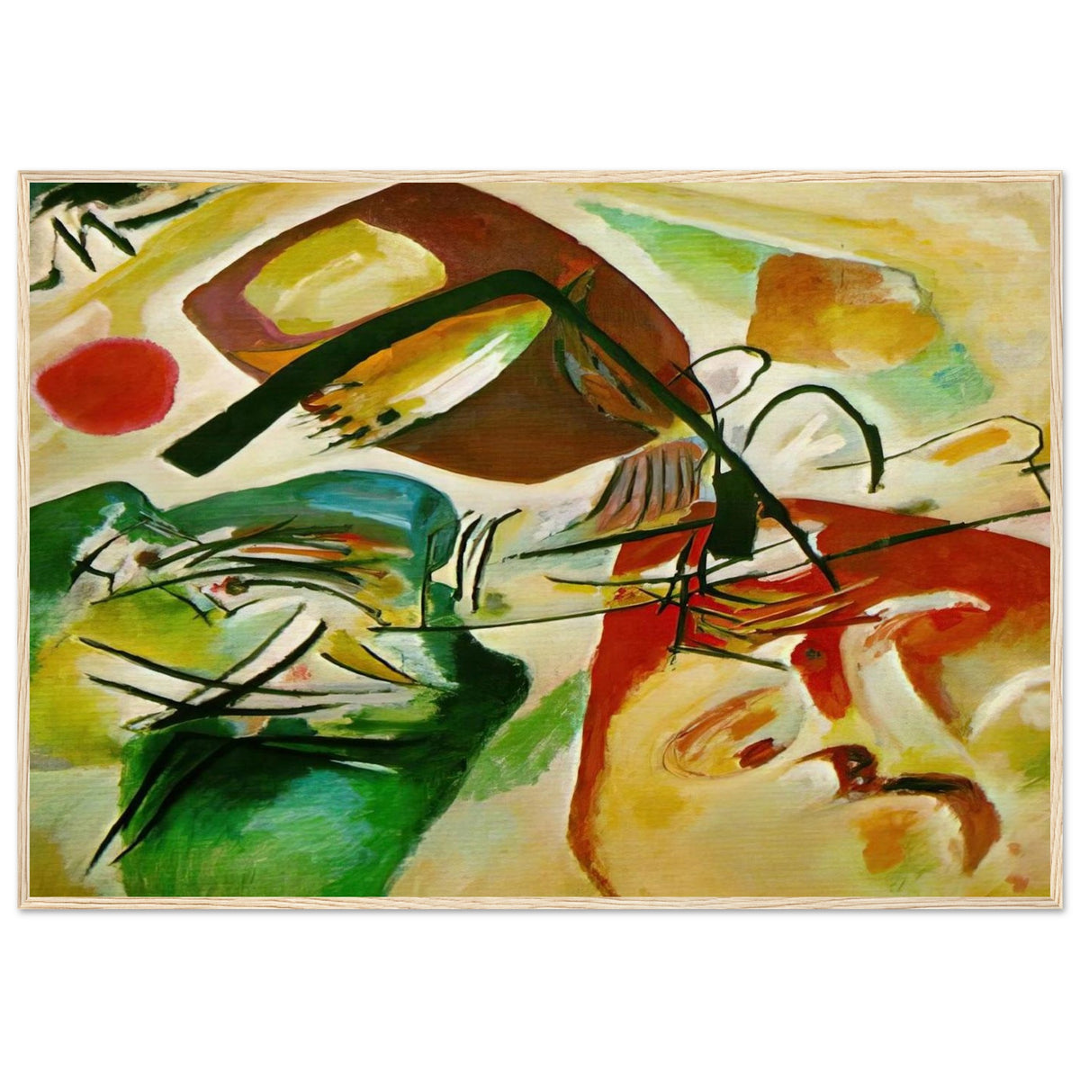 PICTURE WITH A BLACK ARCH 1912 Framed Poster | Wassily Kandinsky Framed Prints Wall Art | Wassily Kandinsky Shop