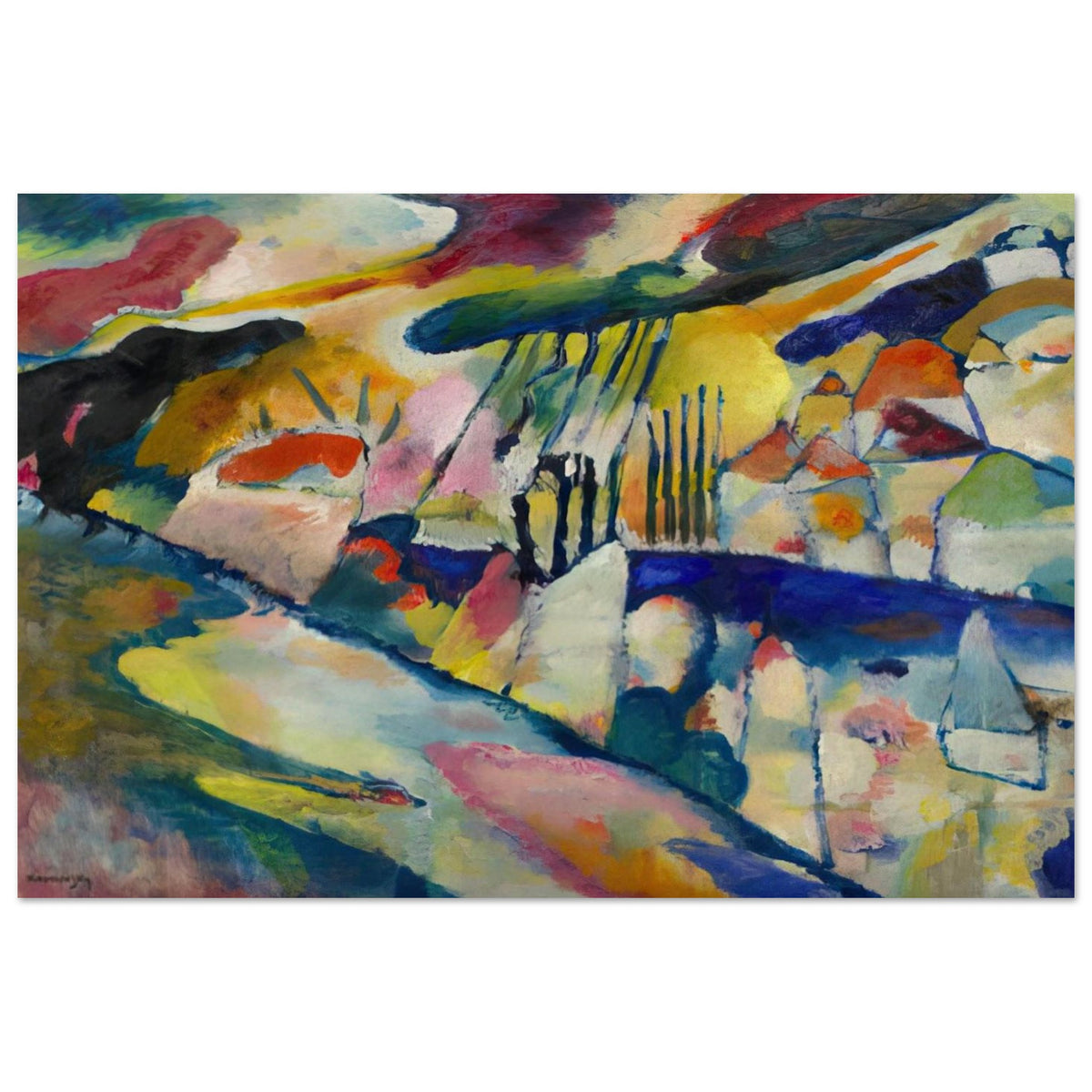 LANDSCAPE WITH RAIN 1913 Poster | Wassily Kandinsky Poster | Wassily Kandinsky Shop