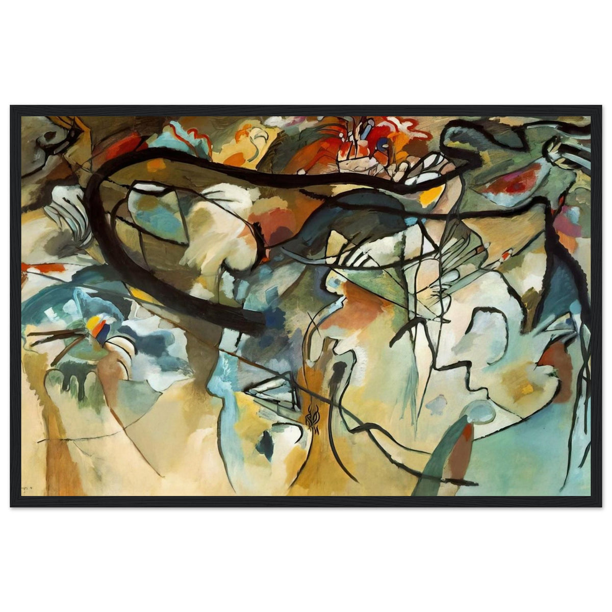 COMPOSITION V 1911 Framed Poster | Wassily Kandinsky Framed Prints Wall Art | Wassily Kandinsky Shop