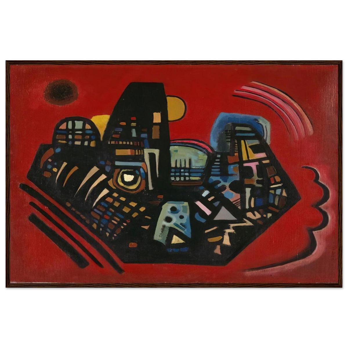 BLACK RED 1928 Framed Poster | Wassily Kandinsky Framed Prints Wall Art | Wassily Kandinsky Shop