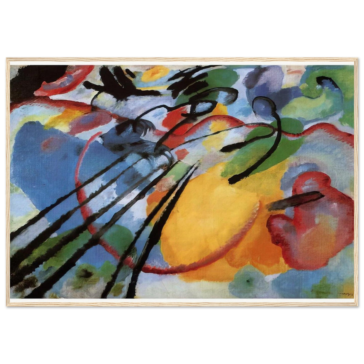 IMPROVISATION 26 ROWING 1912 Framed Poster | Wassily Kandinsky Framed Prints Wall Art | Wassily Kandinsky Shop