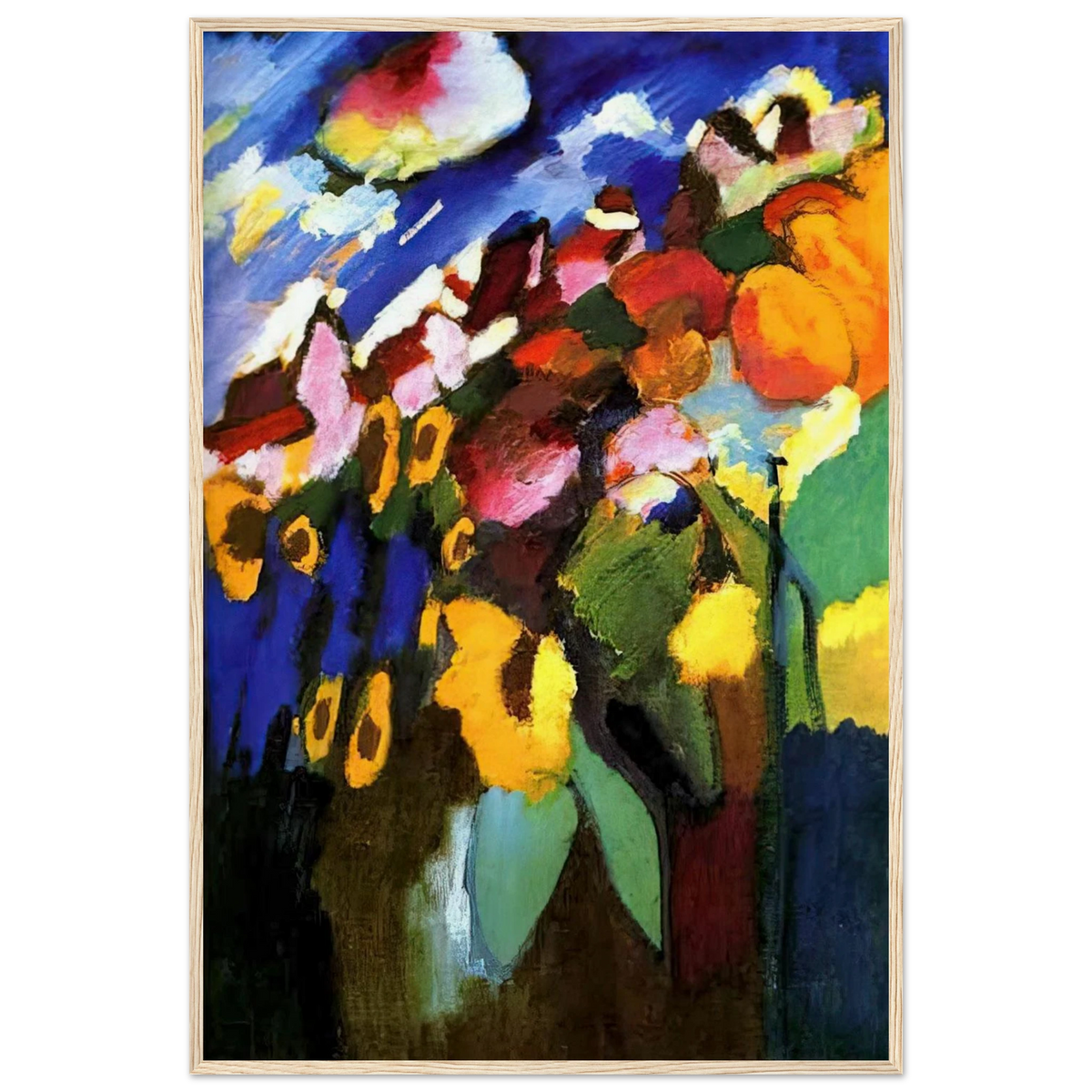 MURNAU GARDEN 1909 Framed Poster | Wassily Kandinsky Framed Prints Wall Art | Wassily Kandinsky Shop
