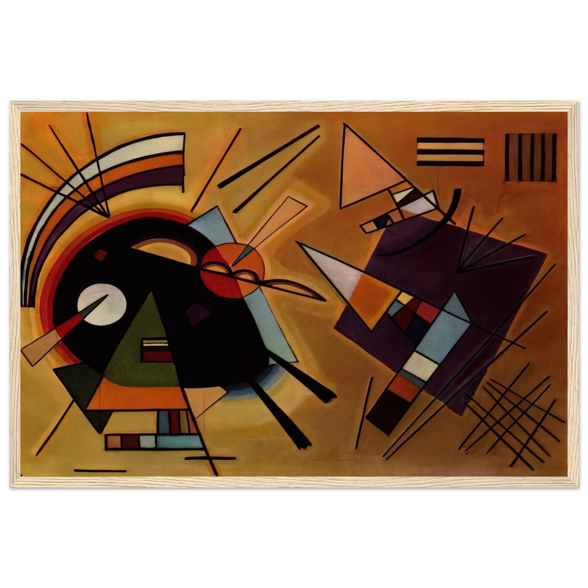 BLACK AND VIOLET 1923 Framed Poster | Wassily Kandinsky Framed Prints Wall Art | Wassily Kandinsky Shop