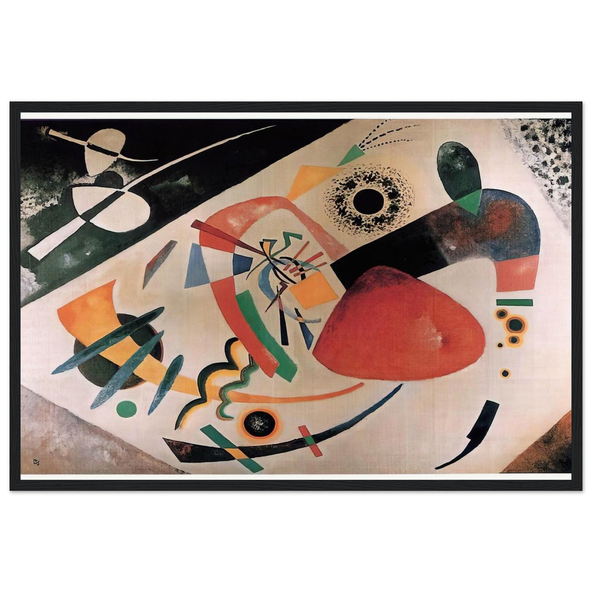RED SPOT II 1921 Framed Poster | Wassily Kandinsky Framed Prints Wall Art | Wassily Kandinsky Shop