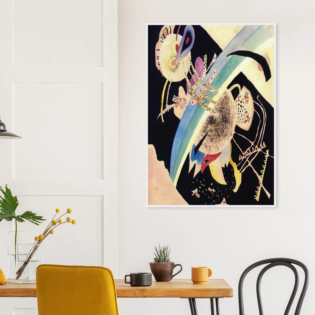 STUDY FOR CIRCLES ON BLACK 1921 Framed Poster | Wassily Kandinsky Framed Prints Wall Art | Wassily Kandinsky Shop