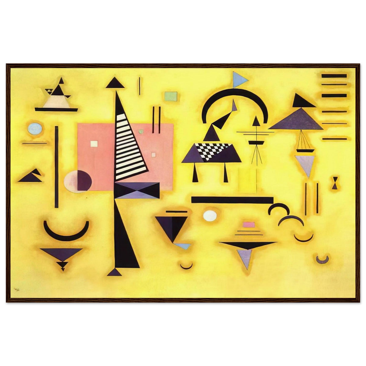 DECISIVE PINK 1932 Framed Poster | Wassily Kandinsky Framed Prints Wall Art | Wassily Kandinsky Shop