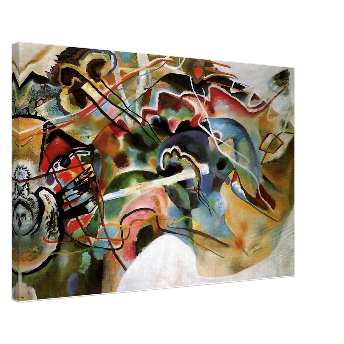 PICTURE WITH A WHITE BORDER 1913 Canvas | Wassily Kandinsky Canvas | Wassily Kandinsky Shop