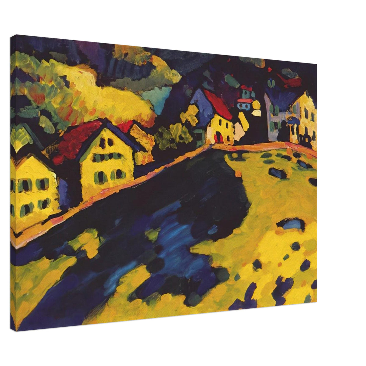 HOUSES AT MURNAU 1909 Canvas | Wassily Kandinsky Canvas | Wassily Kandinsky Shop