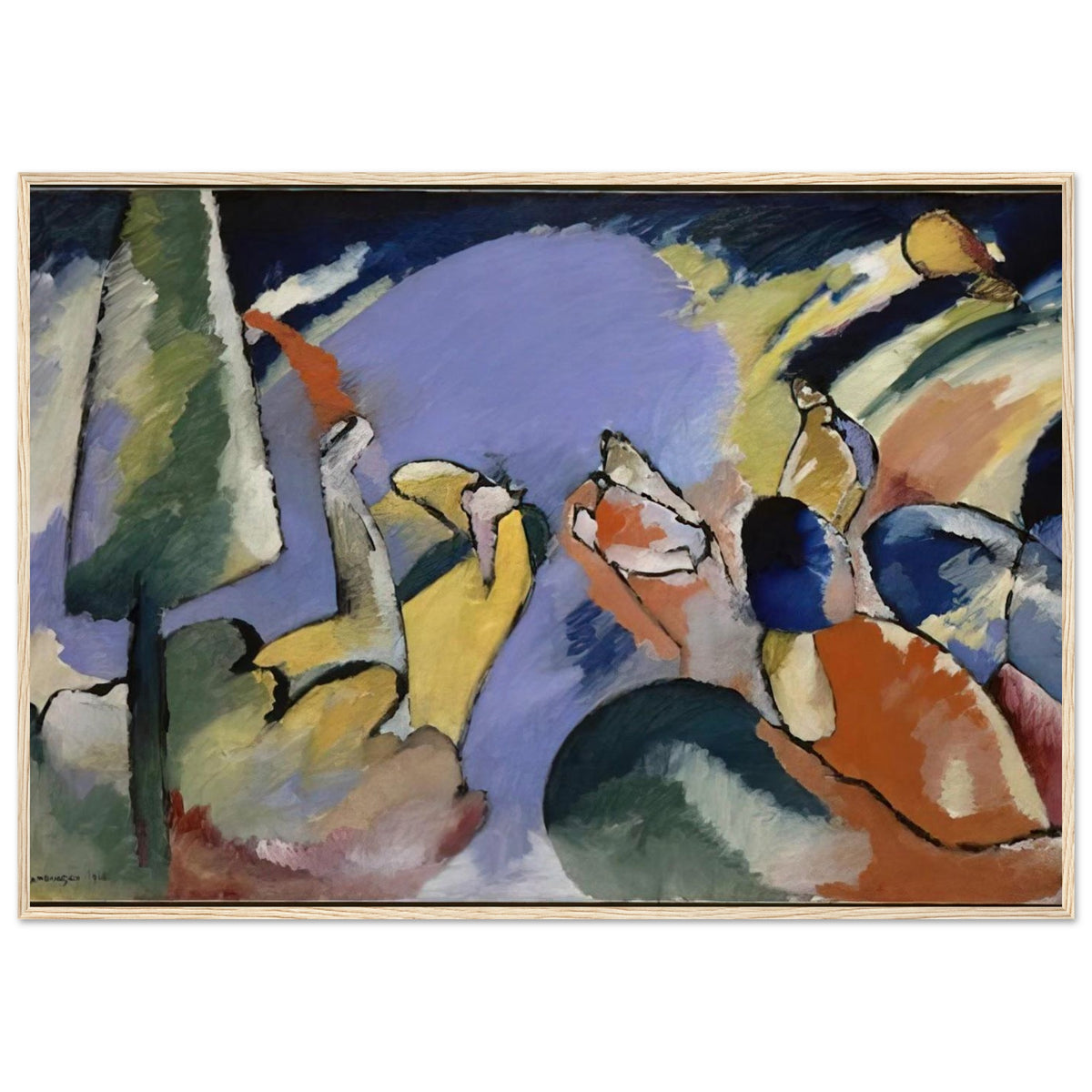 IMPROVISATION XIV 1910 Framed Poster | Wassily Kandinsky Framed Prints Wall Art | Wassily Kandinsky Shop